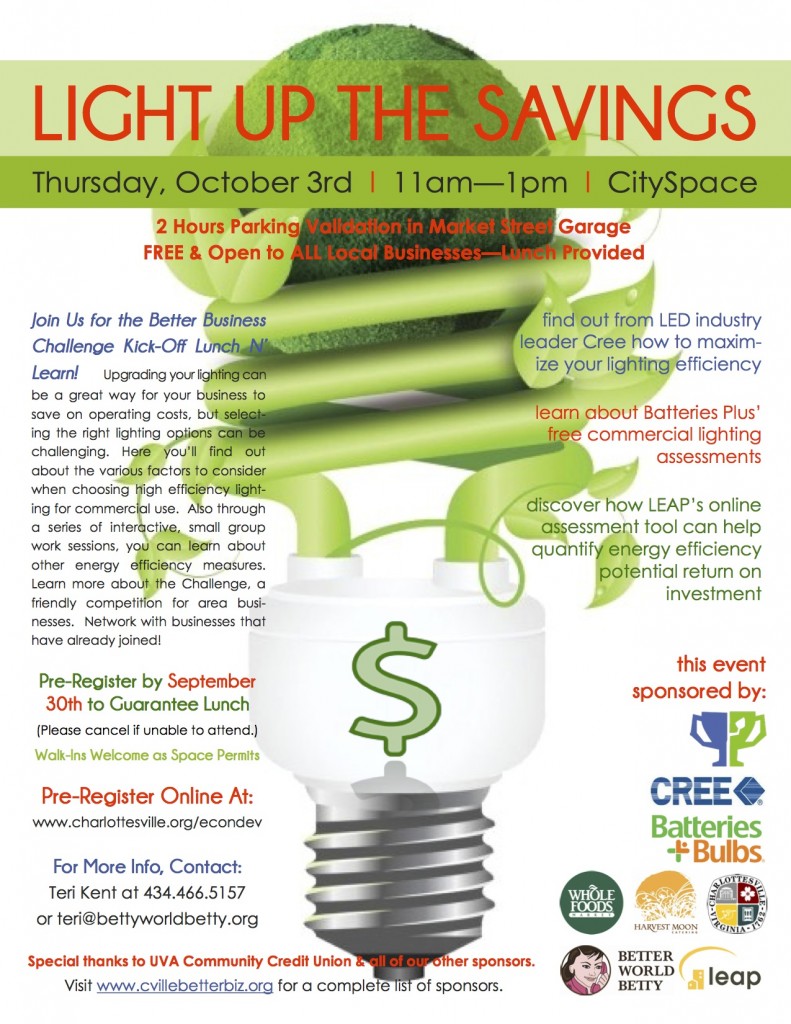 Light Up the Savings Flyer
